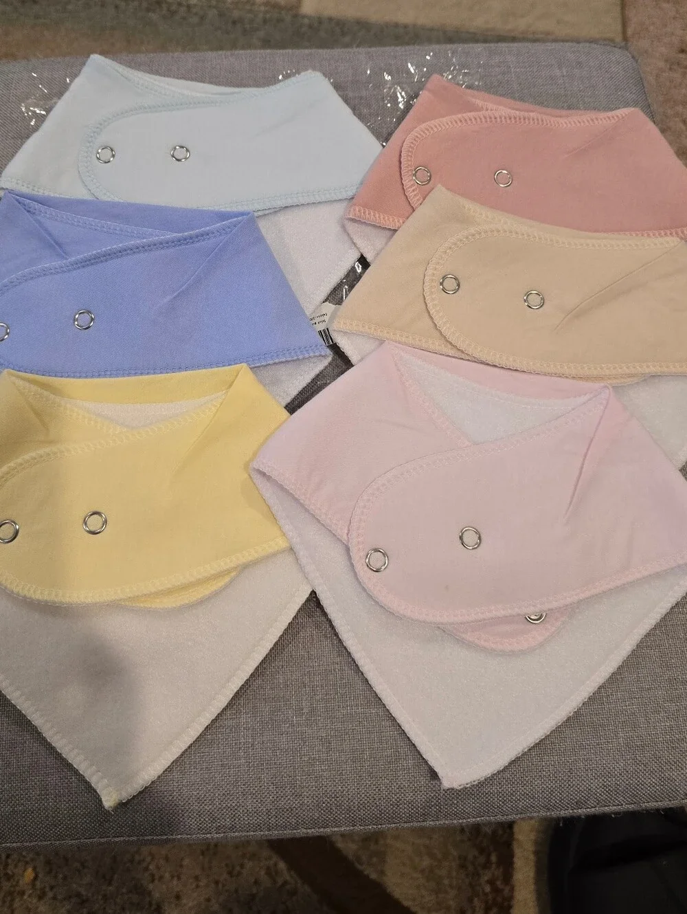 Multi-Pack Pastel Baby Bibs